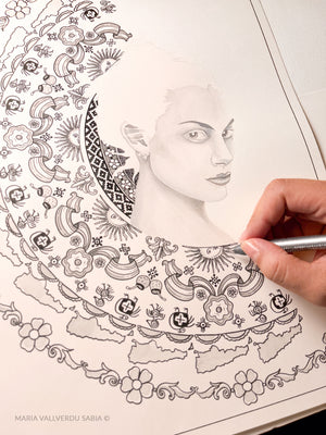 Making of Argentina, mindful art by María Vallverdu on migration, roots, and identity