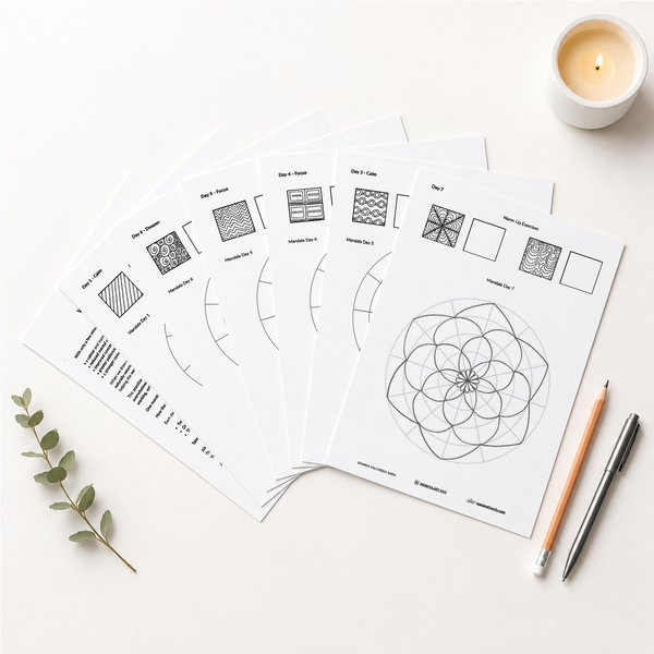 Product images sheets Mandalas for focus