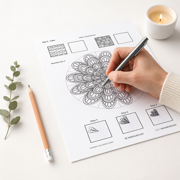 Making of Product images sheet Mandalas for focus