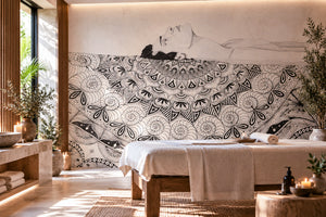 Spa Sanctuary Mandala Mindful art warm light